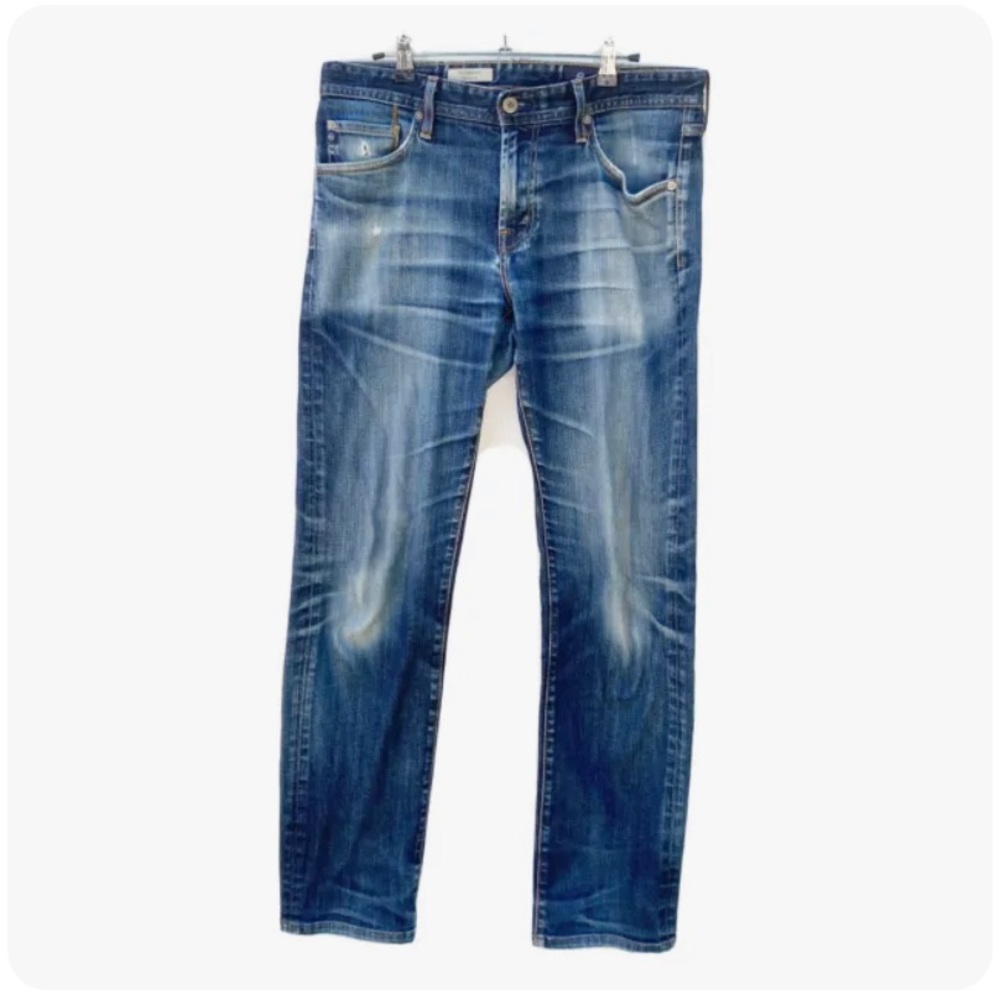 Adriano Goldschmied AG graduate jeans 32x31 tailored leg denim distressed look